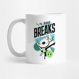 BREAKBEAT  - Retro Breaks Y2K (black/blue/green) Mug